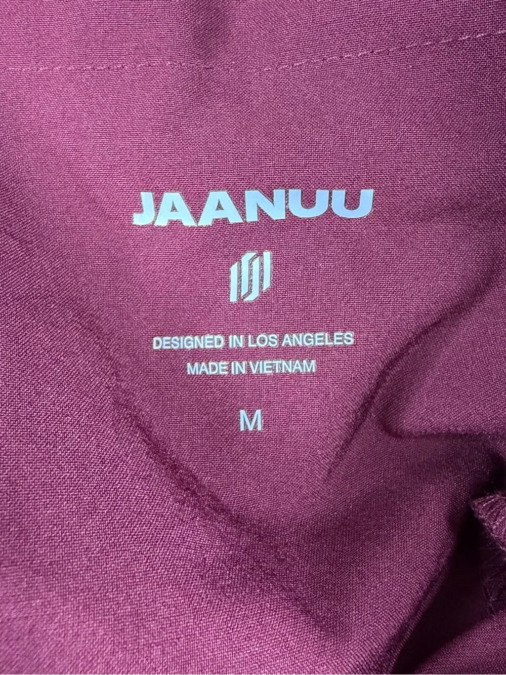 JAANUU ULTRAlite Rhodes Scrub Pants Men’s Medium Burgundy Stretch M20016